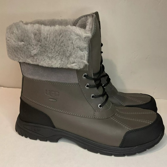 UGG Men’s Butte Boots Waterproof Grey Sz 13 NWOB - Picture 4 of 12